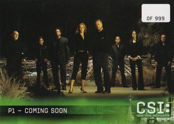 2006 Strictly Ink CSI Series 3 - Previews #P1 Coming Soon Front