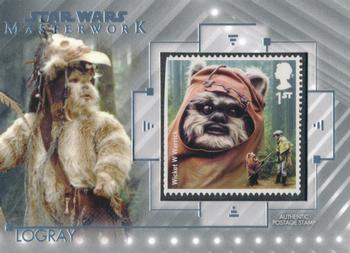 2020 Topps Star Wars Masterwork - Stamps #SC-LW Logray / Wicket W. Warrick Front