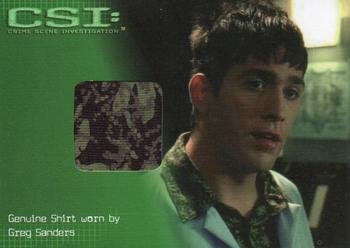 2004 Strictly Ink CSI Series 2 - Costume Relics #CSI-C2 Eric Szmanda Front