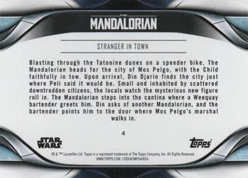2021 Topps Star Wars: The Mandalorian Season 2 #4 Stranger in Town Back