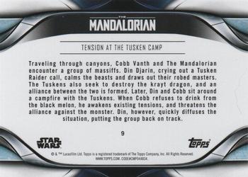 2021 Topps Star Wars: The Mandalorian Season 2 #9 Tension at the Tusken Camp Back