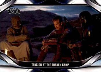 2021 Topps Star Wars: The Mandalorian Season 2 #9 Tension at the Tusken Camp Front