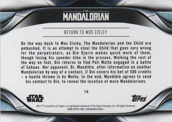 2021 Topps Star Wars: The Mandalorian Season 2 #14 Return to Mos Eisley Back