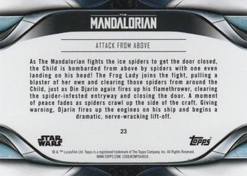 2021 Topps Star Wars: The Mandalorian Season 2 #23 Attack from Above Back