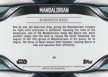 2021 Topps Star Wars: The Mandalorian Season 2 #29 An Unexpected Rescue Back