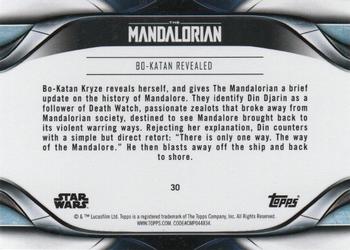 2021 Topps Star Wars: The Mandalorian Season 2 #30 Bo-Katan Revealed Back