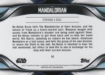 2021 Topps Star Wars: The Mandalorian Season 2 #32 Striking a Deal Back