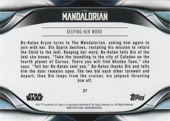 2021 Topps Star Wars: The Mandalorian Season 2 #37 Keeping Her Word Back