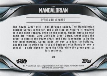 2021 Topps Star Wars: The Mandalorian Season 2 #39 Return to Nevarro Back