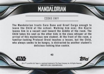2021 Topps Star Wars: The Mandalorian Season 2 #40 Cookie Envy Back