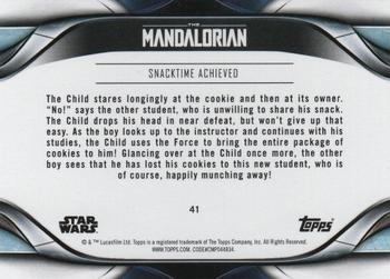 2021 Topps Star Wars The Mandalorian Season 2 #41 Snacktime Achieved Back