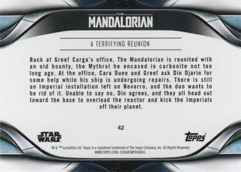 2021 Topps Star Wars: The Mandalorian Season 2 #42 A Terrifying Reunion Back
