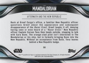 2021 Topps Star Wars: The Mandalorian Season 2 #50 Aftermath and the New Republic Back