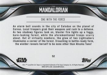 2021 Topps Star Wars: The Mandalorian Season 2 #52 One with the Force Back