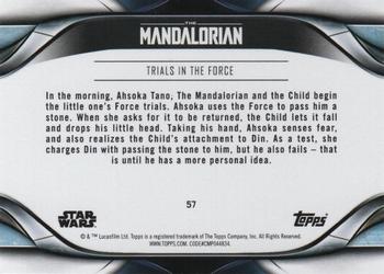 2021 Topps Star Wars: The Mandalorian Season 2 #57 Trials in the Force Back