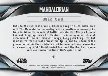 2021 Topps Star Wars: The Mandalorian Season 2 #61 One Last Assault Back