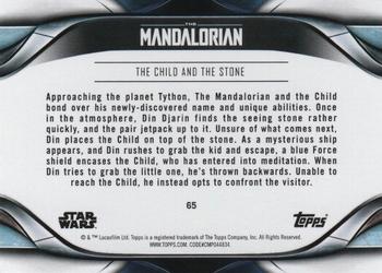 2021 Topps Star Wars: The Mandalorian Season 2 #65 The Child and the Stone Back