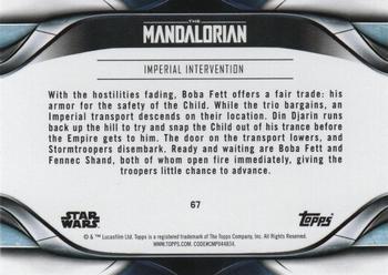 2021 Topps Star Wars: The Mandalorian Season 2 #67 Imperial Intervention Back