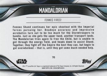 2021 Topps Star Wars: The Mandalorian Season 2 #70 Fennec Fires! Back