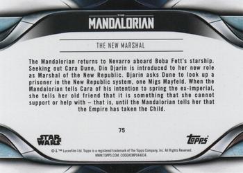 2021 Topps Star Wars: The Mandalorian Season 2 #75 The New Marshal Back