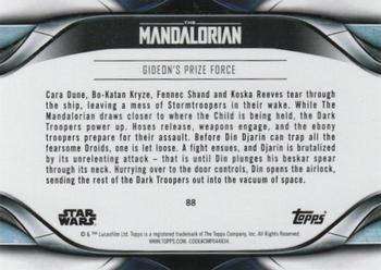 2021 Topps Star Wars: The Mandalorian Season 2 #88 Gideon's Prize Force Back