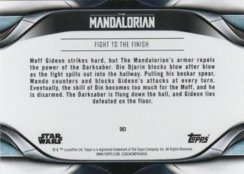 2021 Topps Star Wars: The Mandalorian Season 2 #90 Fight to the Finish Back