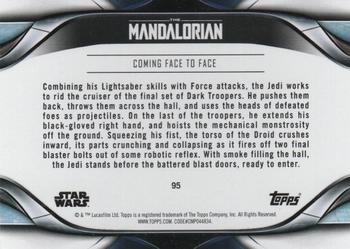 2021 Topps Star Wars: The Mandalorian Season 2 #95 Coming Face to Face Back