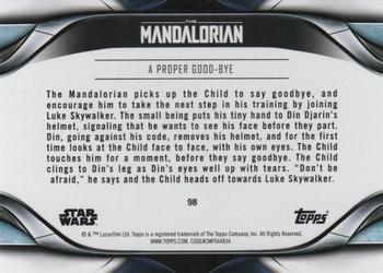 2021 Topps Star Wars: The Mandalorian Season 2 #98 A Proper Good-bye Back