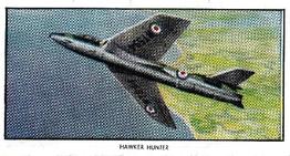 1956 Knockout Super Planes of Today #2 Hawker Hunter Front