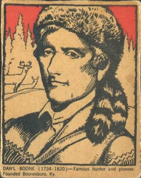 1930 Post Cereal Famous North Americans (F278-50) #NNO Daniel Boone Front