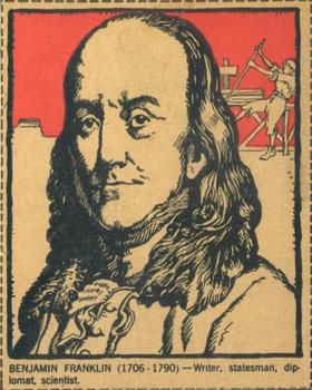 1930 Post Cereal Famous North Americans (F278-50) #NNO Benjamin Franklin Front