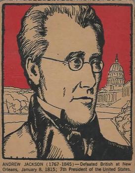 1930 Post Cereal Famous North Americans (F278-50) #NNO Andrew Jackson Front