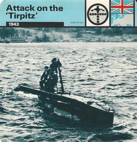 1977 Edito-Service World War II - Deck 01 #13-036-01-24 Attack on the 'Tirpitz' Front