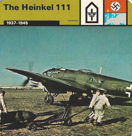 1977 Edito-Service World War II - Deck 03 #13-036-03-08 The Heinkel 111 Front