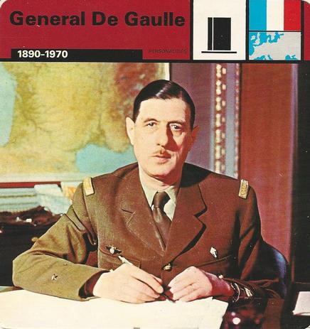 1977 Edito-Service World War II - Deck 04 #13-036-04-04 General De Gaulle Front