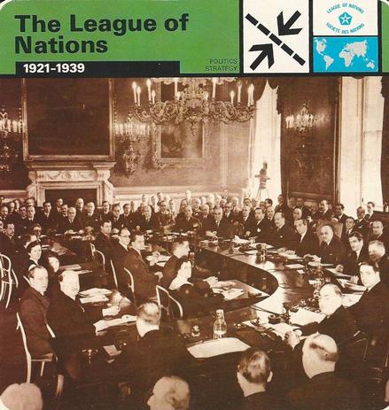 1977 Edito-Service World War II - Deck 04 #13-036-04-22 The League of Nations Front