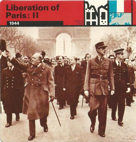 1977 Edito-Service World War II - Deck 05 #13-036-05-09 Liberation of Paris: II Front