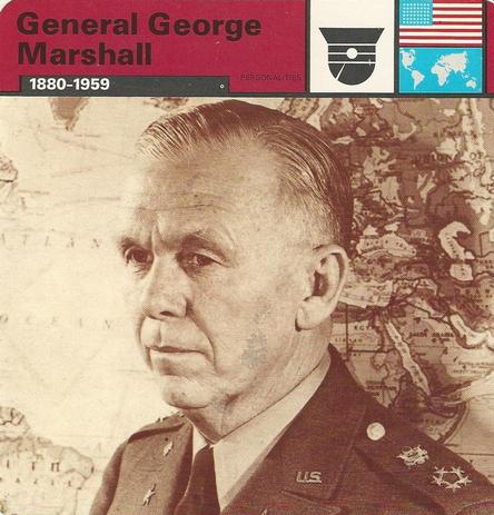 1977 Edito-Service World War II - Deck 05 #13-036-05-12 General George Marshall Front