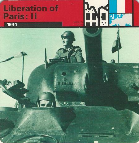 1977 Edito-Service World War II - Deck 05 #13-036-05-09 Liberation of Paris: II Front