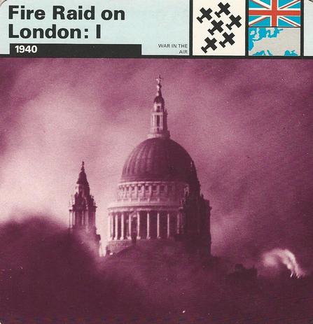 1977 Edito-Service World War II - Deck 08 #13-036-08-12 Fire Raid on London: I Front