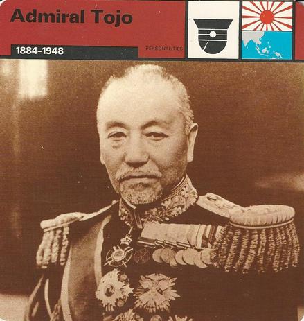 1977 Edito-Service World War II - Deck 08 #13-036-08-13 Admiral Tojo Front