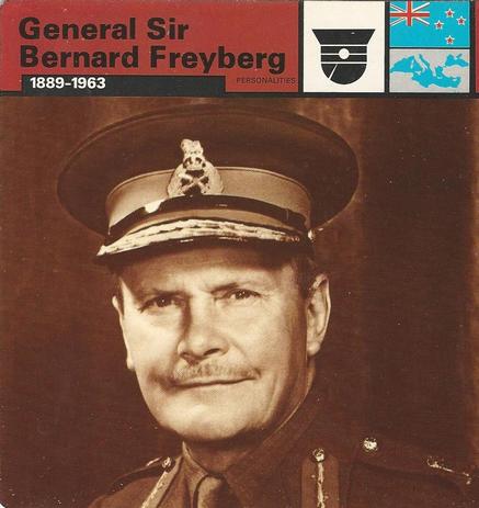 1977 Edito-Service World War II - Deck 09 #13-036-09-05 General Sir Bernard Freyberg Front
