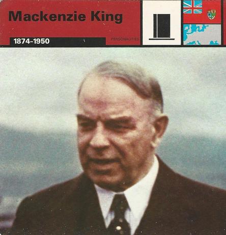 1977 Edito-Service World War II - Deck 09 #13-036-09-06 Mackenzie King Front