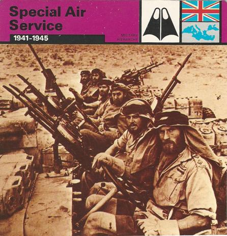 1977 Edito-Service World War II - Deck 09 #13-036-09-14 Special Air Service Front