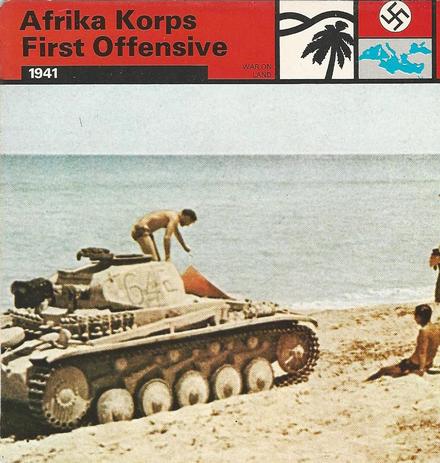 1977 Edito-Service World War II - Deck 09 #13-036-09-24 Afrika Korps' First Offensive Front