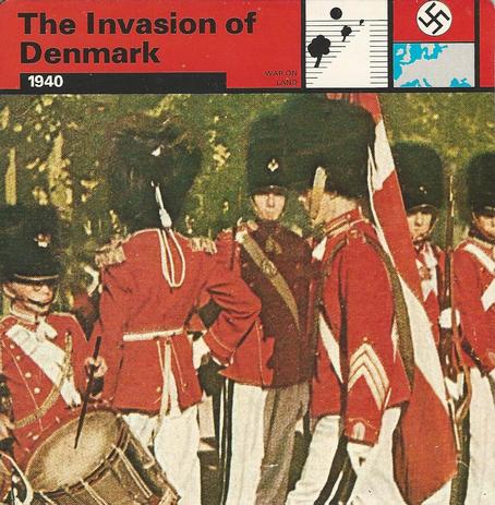 1977 Edito-Service World War II - Deck 10 #13-036-10-03 The Invasion of Denmark Front