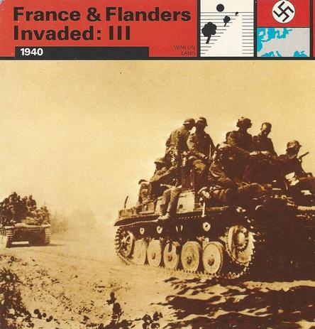 1977 Edito-Service World War II - Deck 10 #13-036-10-06 France & Flanders Invaded: III Front