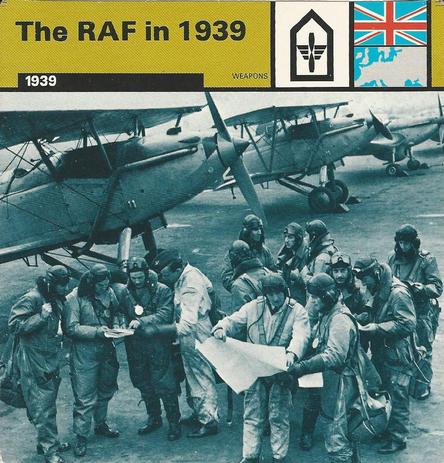 1977 Edito-Service World War II - Deck 10 #13-036-10-07 The RAF in 1939 Front