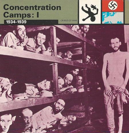 1977 Edito-Service World War II - Deck 10 #13-036-10-15 Concentration Camps: I Front