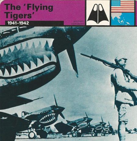 1977 Edito-Service World War II - Deck 10 #13-036-10-17 The 'Flying Tigers' Front